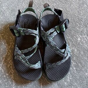 Chaco Kids' Black and Blue Sandals